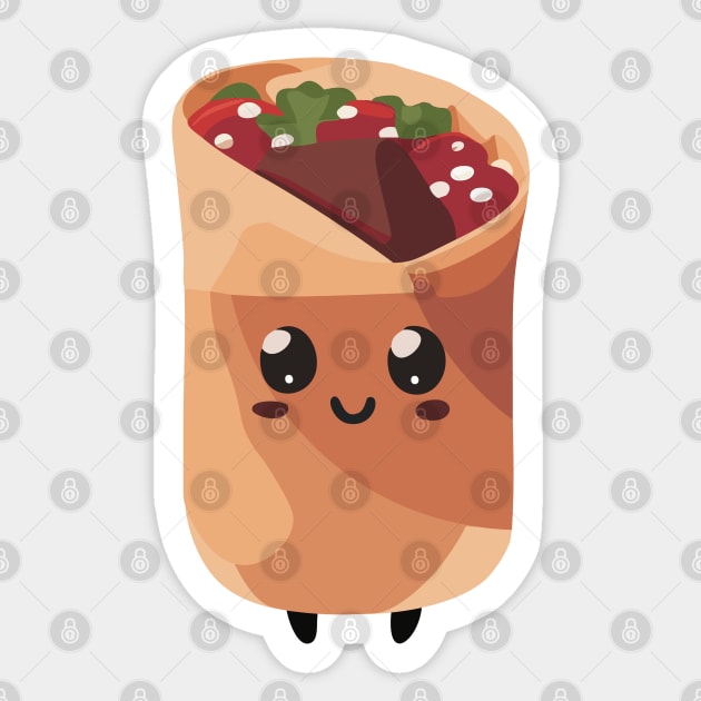 Cute Burrito Sticker by AJ